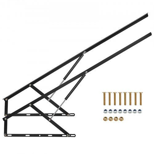 VEVOR Bettlift 1300x100x55mm, 120kg Tragkraft, DIY-Schrankbett-Kit vertikal Deluxe, pneumatischer Hebel, Klappbettstütze, CXSJQ1500MM1A79I8V0