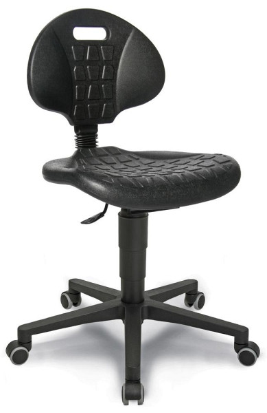 Deskin Arbeitsdrehstuhl LAVO 20, Fußkreuz Polyamid schwarz, Sitz- und Rückenfläche schwarz, 250942