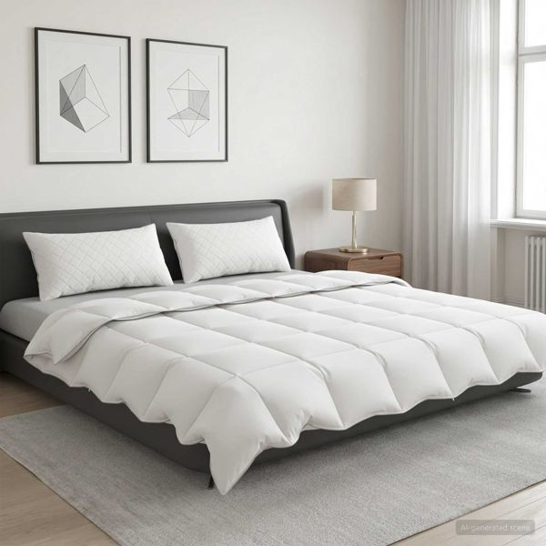 vidaXL Gänsedaunen-Bettdecken-Set 90% FULDA 3-teilig 200 x 240 cm Sommer, 3442297