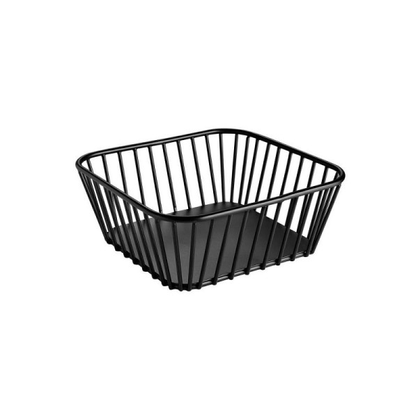 APS GN 1/6 Korb URBAN, Metall, mit Antirutsch-Füßchen, 17,6 x 16,2 cm, Höhe 7 cm, schwarz, 30419
